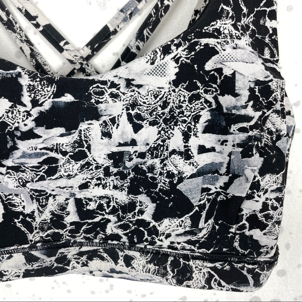 Lululemon Free To Be Serene Bra Interlaced Starlight Black 6 - Picture 6 of 10